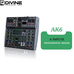 전문 4/6/8 채널 블루투스 컴퓨터 MP3 오디오 콘솔 믹서 16DSP 7 균등화 효과 내부 녹음 금속 - Product Image 5