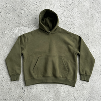 Sweat-shirt personnalisé OEM pour homme, coupe ample, 355 g/m², molleton épais doublé, pull court streetwear, fabrication sous marque privée