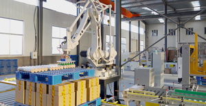 Emballage rétractable en <span class=keywords><strong>film</strong></span> PE en fin de ligne et palettiseur robotisé pour système d'emballage et d'emballage de barres de carburant - Product Image 5