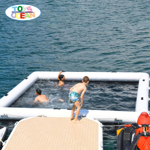 Nuevo estilo plegable y extraíble sofá piscina yate inflable flotante océano mar piscina con Red Anti medusas - Product Image 2