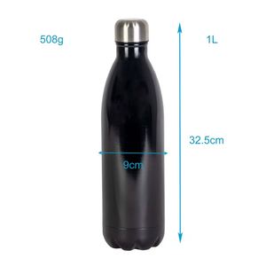 Bouteille isotherme en acier inoxydable personnalisable, isolation sous vide, 6-12 heures de conservation de la température, minimaliste et portable - Product Image 2