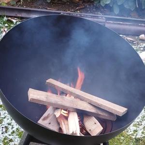 Brasero en acier certifié de bois de chauffage de grande cheminée de partie avec le gril de BBQ pour la partie de famille - Product Image 6