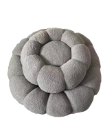 Fauteuil de loisirs HLM48 en tissu bouclé blanc nordique de qualité supérieure, canapé rond pivotant, chaise citrouille pour salon et chambre à coucher, ensembles de canapés
