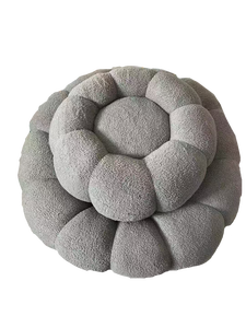 Poltrona de Lazer HLM48 Nordic White em Tecido Boucle Premium, Sofá Redondo Giratório Estilo Abóbora para Sala de Estar e Quarto, Conjuntos de Sofás - Product Image 5