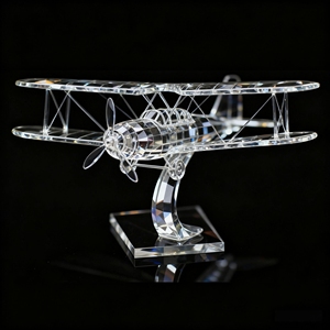 Nórdico creativo hogar transparente cristal avión decoración ornamento moderno Simple modelo habitación <span class=keywords><strong>vino</strong></span> gabinete Decoración - Product Image 1