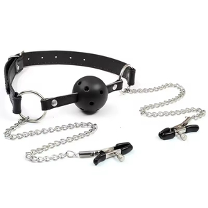 Juguete de mordida bucal SM con bola de hierro, accesorio de castigo para entrenamiento SM para parejas, productos para mujeres - Product Image 4
