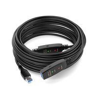 Câble d'extension USB 3.0 haute vitesse de 10 15 30 mètres pour ordinateurs et appareils iOS pour amplificateur de signal de caméra vidéo