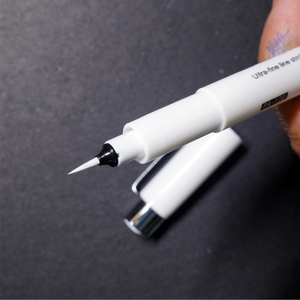 Stylos surligneurs Bview Art blancs de haute qualité, stylo pinceau, design unique, blanc foncé, à base d'eau, pour le <span class=keywords><strong>dessin</strong></span> artistique - Product Image 3