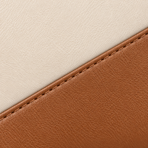 Vegan PU Portable Cosmetic <b>Bag</b> <b>Small</b> Envelope Colour Block Bow Charm <b>Cream</b> Caramel Zipper Custom Logo Gift - Product Image 6