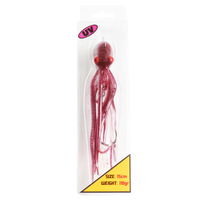 Leurre souple phosphorescent pour calamar 60G 110G 1500G 200G, appât UV pour pieuvre, pêche en mer, hameçons pour slow-jigging, sac PVC, leurre artificiel