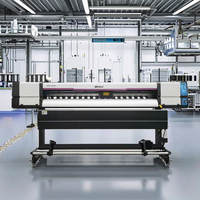 Impresora de Inyección de Tinta Eco-solvente para Impresión de Tarjetas y Tubos en Rollo Flexible de 1.8M