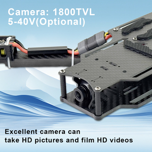 طائرة بدون طيار للرفع الثقيل بمحرك كربوني بدون فرش 13 بوصة، حمولة 8 كجم، مدى طويل 15 كم، طائرة سباق FPV مع جهاز إرسال فيديو 3 واط، تحكم عن بعد بدقة 1080p FHD - Product Image 6