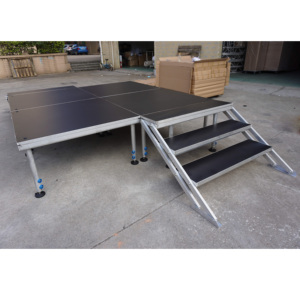 Escenario Móvil Exterior de Alta Calidad con Altura Ajustable, Fácil Montaje y Plataforma Antideslizante de Construcción de Aluminio - Product Image 4