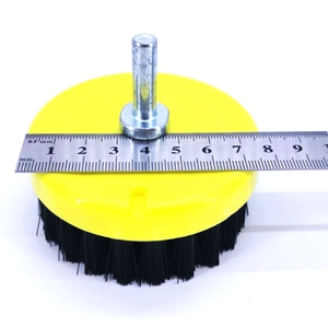 <span class=keywords><strong>Brosse</strong></span> électrique <span class=keywords><strong>rotative</strong></span> noire à poils rigides pour le nettoyage des sols, disque de 6 pouces, outil de nettoyage de tapis pour le detailing automobile - Product Image 6
