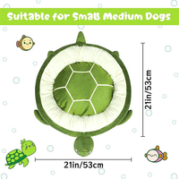 Lits pour animaux de compagnie respirants super doux et antidérapants lits pour chiens en forme de tortue pour chiens et chats de petite à moyenne taille
