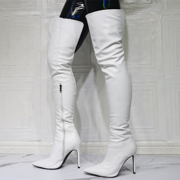 Botas Largas Blancas Best Sale, UP TO 60% OFF | lavalldelord.com