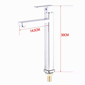 Rubinetto da Bagno KAWAL Moderno a Foro Singolo, Design Personalizzabile, Miscelatore <span class=keywords><strong>Acqua</strong></span> Calda/Fredda in Ceramica per Uso Domestico e Cucina - Product Image 5