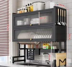 رف تخزين مطبخ مريح عالي الجودة قابل للتعديل مع مواصفات متعددة سهل التثبيت رف تخزين - Product Image 6