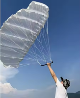 Parawing de sport nautique 4,5 m léger pour le foiling, OEM ODM, avec poignée en fibre de carbone, poids adapté 50-200 kg