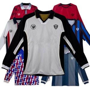 Maglia da Calcio Retrò Classica 1989-2017, Design Polo a Maniche Lunghe, Maglia <span class=keywords><strong>Vintage</strong></span> da Calcio all'Ingrosso - Product Image 6