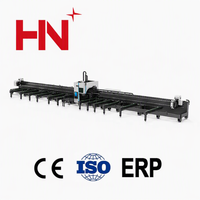 HONGNIU 5KW 10KW Système d'alimentation semi-automatique Machine de découpe laser à fibre pour tôles et tubes en acier, pour tuyaux et tubes carrés