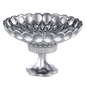 Cuenco grande de vidrio para ensalada, tazón decorativo para fruta, 9051 - Product Image 4