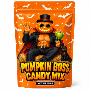 Bolsa de plástico mate con cierre de cremallera Ghost Pal para dulces y chocolate de Halloween - Product Image 3