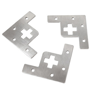 <b>Silver</b> L-Shaped Corner Bracket 45mm 20mm Metal Cross Joint Connector For Photo Frame Fixing - Product Image 5