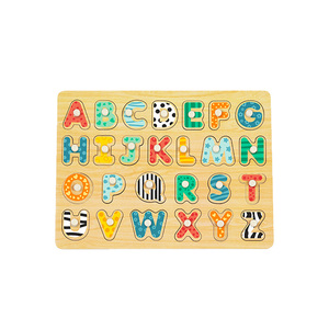 <span class=keywords><strong>In</strong></span> legno lettere inglesi a forma di Puzzle giocattoli colorati educativi Montessori giocattoli 3d <span class=keywords><strong>in</strong></span> legno per bambini Puzzle alfabeto - Product Image 3