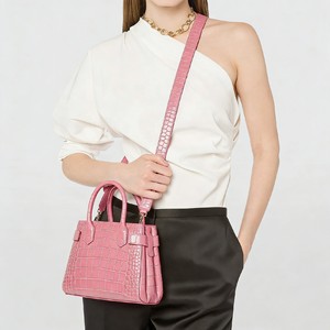 Borsa a Mano <span class=keywords><strong>Rosa</strong></span> con Stampa Coccodrillo, Mini Tote di Lusso, Borsa a Tracolla da Donna alla Moda, Pochette Portatile per Feste, Personalizzabile, OEM&ODM di Fabbrica - Product Image 3