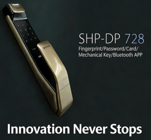 Pour <span class=keywords><strong>Samsung</strong></span> Smart Lock DP728, accès par application Bluetooth, empreinte digitale, mot de passe, carte RFID, clé, alarme incendie, modèle classique - Product Image 3