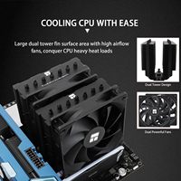 Bonne vente Thermalright Phantom Spirit 120 SE BLACK/White CPU Air Cooler Double Tour 7 tuyaux de chaleur en aluminium