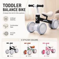 Vélo d'équilibre pour bébé en acier haute teneur en carbone couleur macaron, jouet d'apprentissage de la marche sans pédales pour garçons et filles de 1 à 3 ans