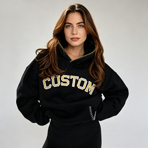 Sweat-shirt oversize pour femme, style streetwear moderne, en polaire chaude, décontracté, style <span class=keywords><strong>Trapstar</strong></span>, imprimé araignée personnalisé - Product Image 1