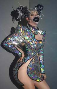 ชุดเดรสยาว NOVANCE รุ่นใหม่ ดีไซน์เก๋ไก๋ โชว์หลัง เซ็กซี่ เหมาะสำหรับงานแสดงบนเวที งานปาร์ตี้ งานพรอม ชุดราตรีประดับเลื่อม - Product Image 5