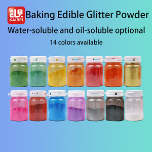 Poudre de paillettes 14 couleurs 15g/flacon, colorant alimentaire certifié Halal pour cocktails et boissons pétillantes DIY - Product Image 2