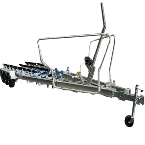 Remorques de <span class=keywords><strong>bateau</strong></span> en aluminium à double essieu de 7 m (24 pi) avec frein hydraulique pour le transport de bateaux et de embarcations à moteur - Product Image 3