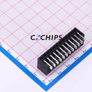 JL15EDGRHB-35024B01 Plug-in Terminal Block Bent Lead Through Hole,P=3.5mm Board-to-Board / Socket - Closed 2x12P 3.5mm Black - Product Image 2