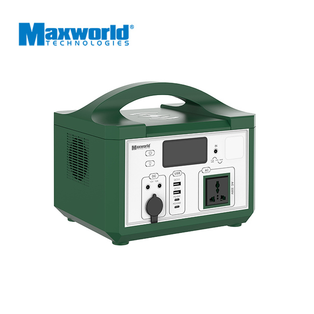 Portable 500W Solar Power Station with Battery Holder Wireless Charging for TV and More Stay Connected Anywhere
