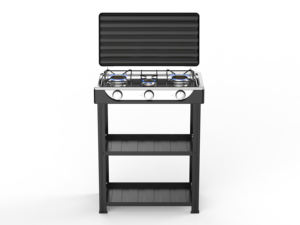 Hornilla Portátil Individual con Inversor, Cocina de Camping 3 en 1, <span class=keywords><strong>Estufa</strong></span> de Gas con Placa de Cerámica, Parrilla, Cocina de Exterior - Product Image 6