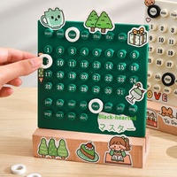Calendrier de compte à rebours de bureau personnalisé, circulaire, perpétuel, fait main, en acrylique, avec impression numérique, pour examens