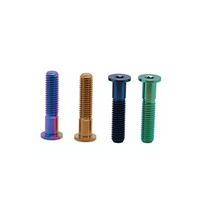 Vis Torx en titane anodisé coloré à émbout fraisé, fixation légère GR5 pour modification de moto