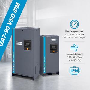 Compresor de Aire Industrial Atlas Copco Todo en Uno Integrado de 2.2kw, 3kw, 4kw, 5.5kw, Tipo Tornillo, con Tanque y Secador - Product Image 6