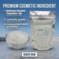 Behenyl Alcohol Polyether-25 Penstabil Asam BA25 Emulsifier Oil-in-water Kelas Kosmetik Beheneth-25 Merek Meishu Kemurnian 99%