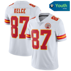 Maillots de football pour jeunes de Kansas City, 15 Patrick Mahomes, 87 Travis Kelce, 10 Pacheco, maillot cousu édition limitée pour ENFANTS, rouge - Product Image 5