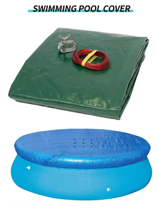 Housse de <span class=keywords><strong>piscine</strong></span> d'<span class=keywords><strong>hiver</strong></span> anti-feuilles et anti-débris robuste, bâche en PE pour couverture de <span class=keywords><strong>piscine</strong></span> domestique - Product Image 2