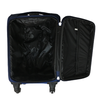 Valise extensible de haute qualité avec fermeture éclair, bagages imperméables en Oxford, ensemble de 4 valises à roulettes en EVA et polyester souple, tailles 20, 24, 28, 32 pouces