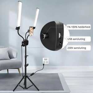 Nouveau kit d'éclairage LED à double bras dimmable 45W 3200-5600K pour maquilleur, cils, beauté, sourcils, tatouage, studio vidéo, photographie - Product Image 5