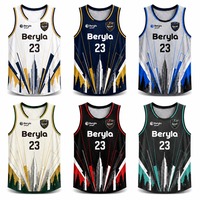 Conjunto de Camiseta de Baloncesto de Malla Transpirable Personalizada al por Mayor, Unisex, Talla Grande, Sin Mangas, Cintura Elástica, Estilo Urbano, Sublimación