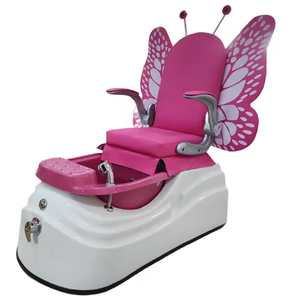 โซฟาทำเล็บเด็กดีไซน์ใหม่ ไฟ LED สีสันสดใส หรูหรา สีชมพู สำหรับร้านทำเล็บเด็ก เก้าอี้นวดสปาสำหรับเด็ก - Product Image 4